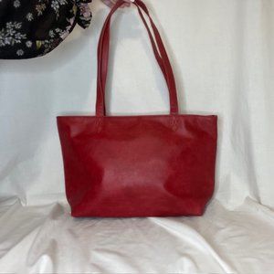 City Scene Bag - Ruby Distressed Pebble